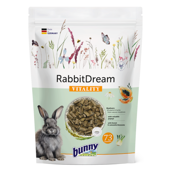 Bunny Sogno per Conigli Vitality 1,5kg mangime complementare NEW Bunny Sogno per Conigli Vitality 1,5kg mangime complementare NEW